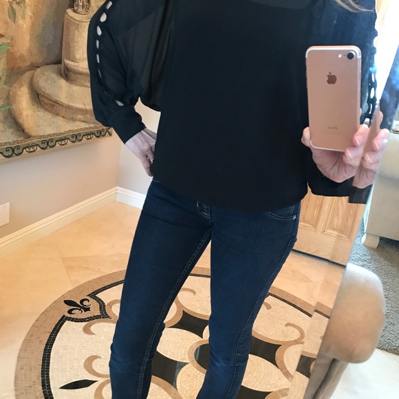 BCX black pleasant style blouse - Picture 5 of 8